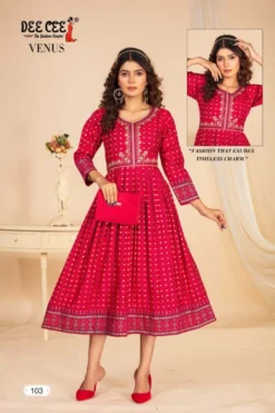 Deecee Venus Fancy Kurti Big Size Latest Design