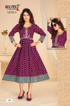 Deecee Venus Fancy Kurti Big Size Latest Design