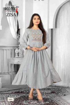 Deecee Zisa Rayon Printed Kurti Wholesale Catalog