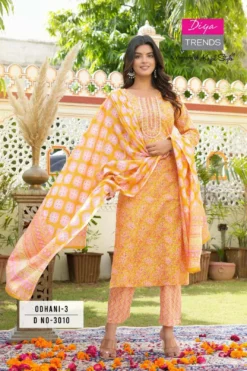 Diya Trends Odhani Top Bottom With Dupatta Under 1000
