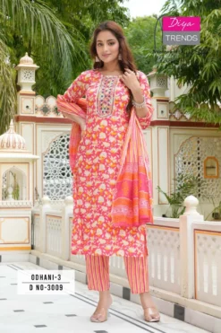 Diya Trends Odhani Top Bottom With Dupatta Under 1000