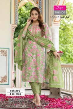 Diya Trends Odhani Top Bottom With Dupatta Under 1000