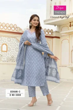 Diya Trends Odhani Top Bottom With Dupatta Under 1000