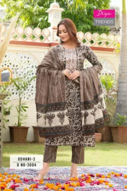 Diya Trends Odhani Top Bottom With Dupatta Under 1000