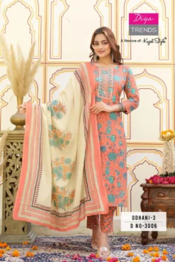 Diya Trends Odhani Top Bottom With Dupatta Under 1000