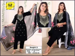 Fashion Talk Sangini Top Bottom With Dupatta Combo Design