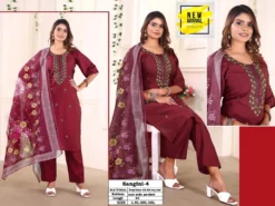 Fashion Talk Sangini Top Bottom With Dupatta Combo Design