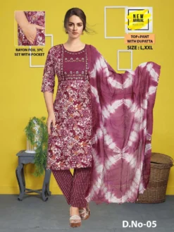 Fashion Talk Teesha Vol 06 Top Bottom With Dupatta Design