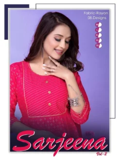 Golden Sarjeena Vol 02  Flair Kurti New Collection