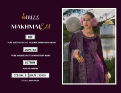 Ibiza Makhmal Edit Designer Salwar Kameez Collection