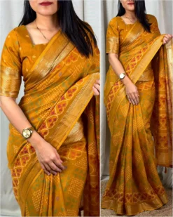 Kajol Anchal Muslin Soft Cotton Saree Wholesale