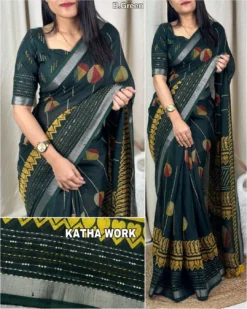 Kajol Naintara Cotton Linen Saree Wholesale