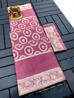 Karishma Gold Coin Pure Dola Silk Saree Under 800