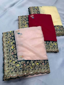 Kiara Amruta Soft Organza Silk Saree Fancy Collection