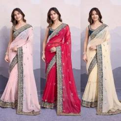 Kiara Amruta Soft Organza Silk Saree Fancy Collection
