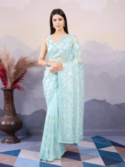 Kiara Kohinoor2 Net Saree With Embroidery Saree Latest Design