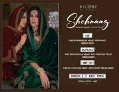 Kilory Shehnaaz Silk Velvet Dress Material Collection