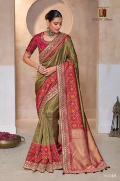 M.N 11004 Designer Saree Under 5000
