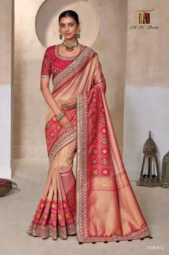 M.N 11004 Designer Saree Under 5000
