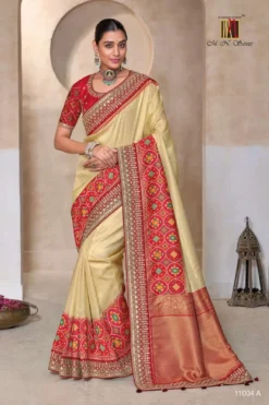 M.N 11004 Designer Saree Under 5000
