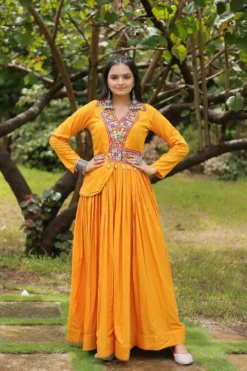 Mohini 9199 Mustard Navratri 2024 Gown