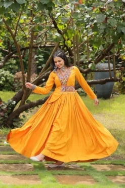Mohini 9199 Mustard Navratri 2024 Gown