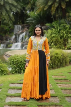 Moni 1126 Rayon Readymade Navratri Gown 2024