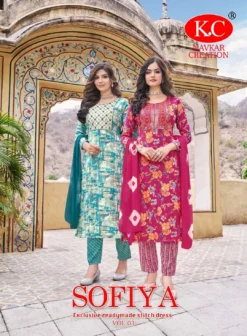 Navkar KC  Sofiya Vol 03  Kurti Pant With Dupatta Design
