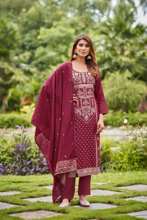 Ossm Banarasi Fancy Kurti Bottom With Dupatta Collection