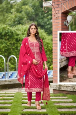 Ossm Banarasi Fancy Kurti Bottom With Dupatta Collection