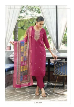 Ossm Meera Top Bottom With Dupatta New Collection