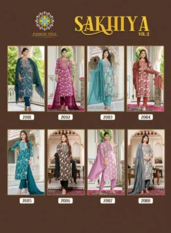 Passion Tree Sakhiya Vol 02 Readymade Suit New Design Under 600