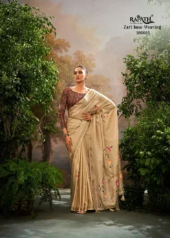 Rajpath Kalindi Silk Tissue Silk Saree Office Wear