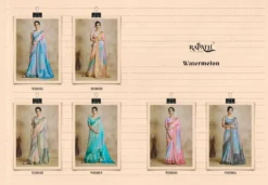 Rajpath Watermelon Silk Art Silk Zari Saree Under 1500