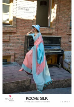 Rajtex Koche Silk Soft Handloom Saree Wholesale