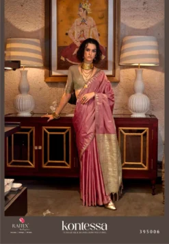 Rajtex Kontessa Silk Tussar Silk Handloom Saree Under 1500