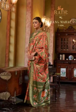 Rath Rang Mahal Festival Wear Silk Saree Under 2000