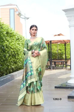 Sanjana Lichi Digital Soft Lichi Saree With Digital Print