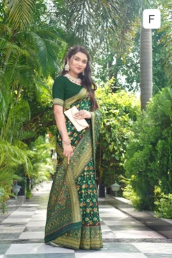 Sanjana Pashmina 9672 Soft Pashmina Saree Under 1000