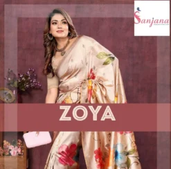 Sanjana Zoya Silk With Digital Print Saree Wholesale