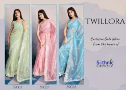 Sethnic Twillora Designer Saree Wholesale