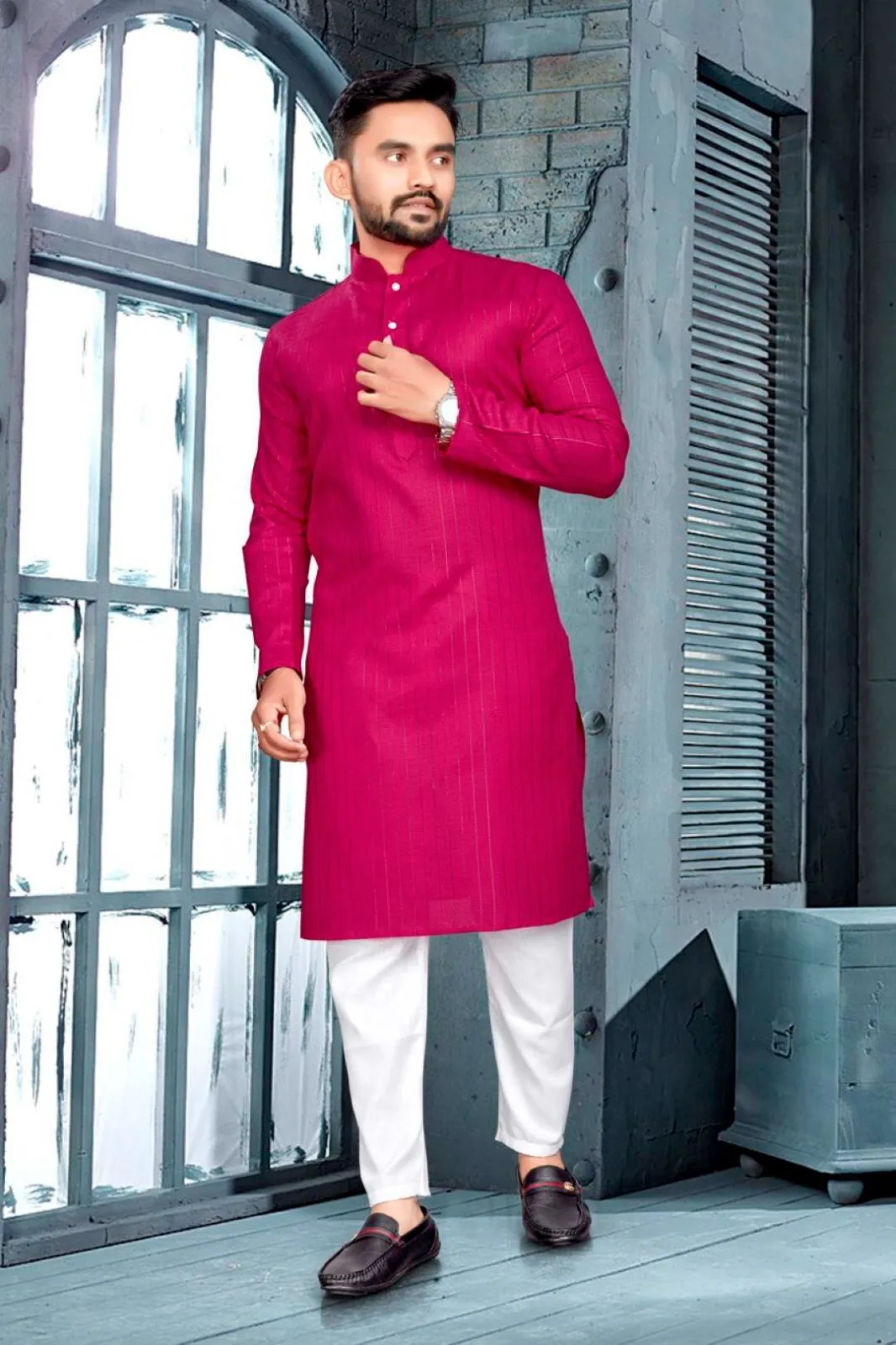 SPK Vol 01 Kurta Pajama Plain Daily Wear Collection