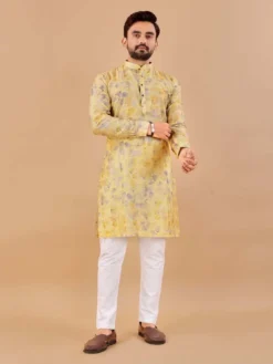 SPK Vol 10 Manzar A Kurta Pajama Cotton Foil Print New Latest Collection
