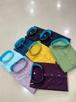 SPK Vol 24 Kurta Pajama Cotton Sequence Work Wholesale Collection