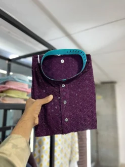 SPK Vol 24 Kurta Pajama Cotton Sequence Work Wholesale Collection