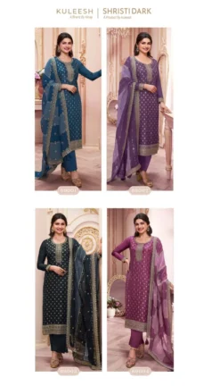 Vinay Kuleesh Shristi Dark Salwar Kameez Collection