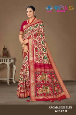 VIPUL Aroma Silk Soft Patola Saree Wholesale