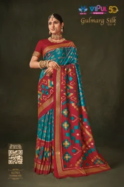Vipul Gulmarg Silk Vol 4 Silk Saree Wholesale