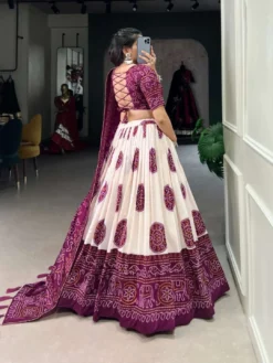 WMN 1229 Bandhej Silk Lehenga Choli Wholesale
