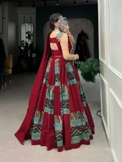 WMN 1696 Pure Cotton Lehenga Choli Under 2500
